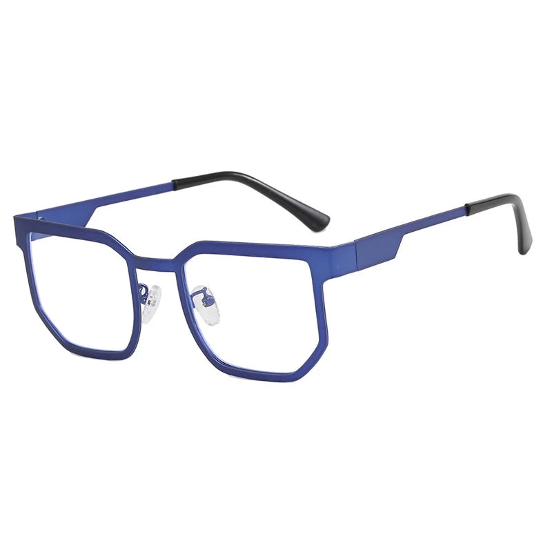 CCspace Women's Full Rim Polygon Alloy Eyeglasses Frame 57428 - Stylish Geometric Glasses for Work, Reading & Fashion Accessories