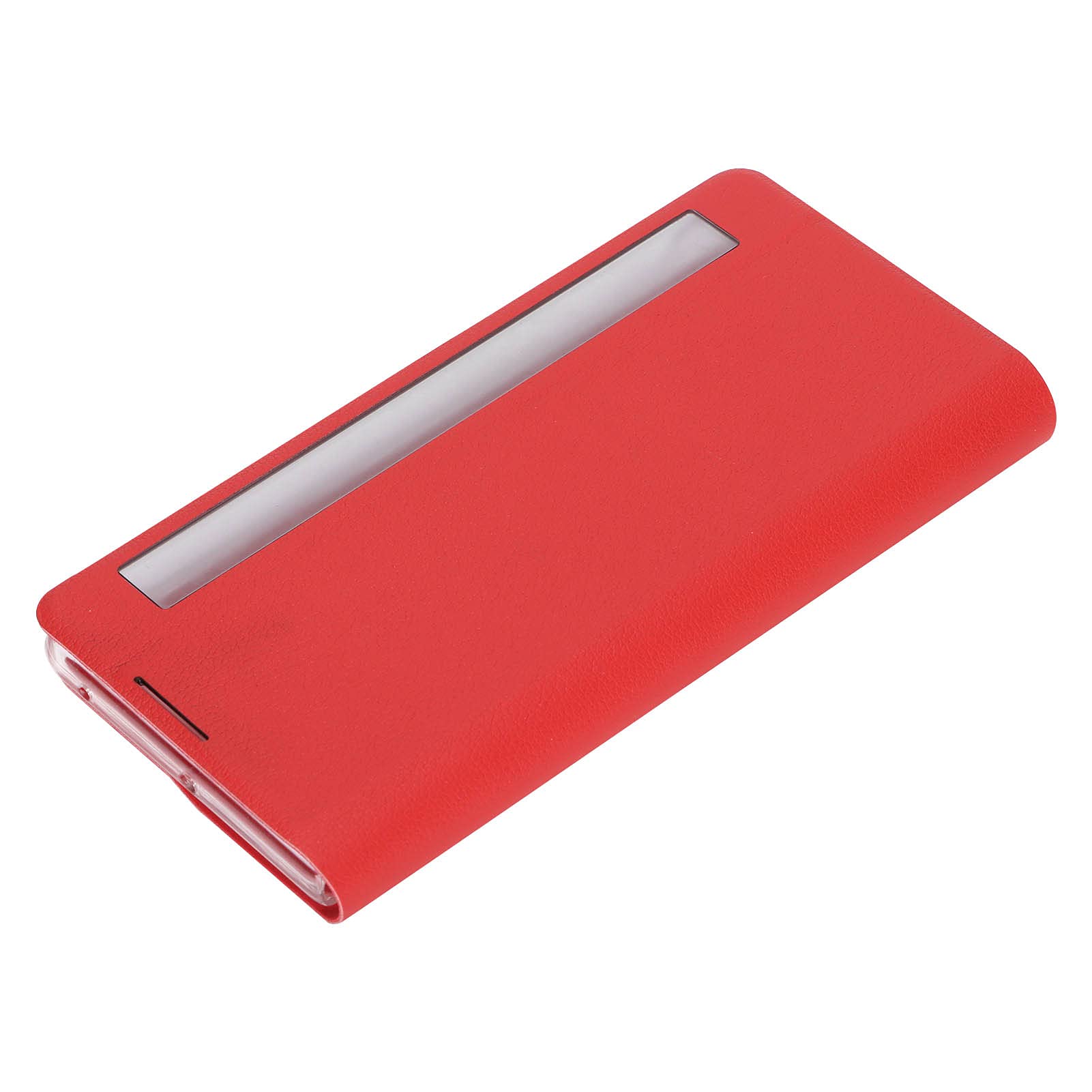 Velaurs Smart Window Flip Cover for Huawei Mate X2 - Durable Leather Case with Wear Resistance & Compact Design (Red) | Perfect for Business, Travel & Daily Protection