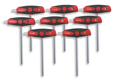 Wiha Ball End Hex Key Set - 8 Piece Metric Set (M5) - Perfect for Automotive, Bicycle, and DIY Home Repairs