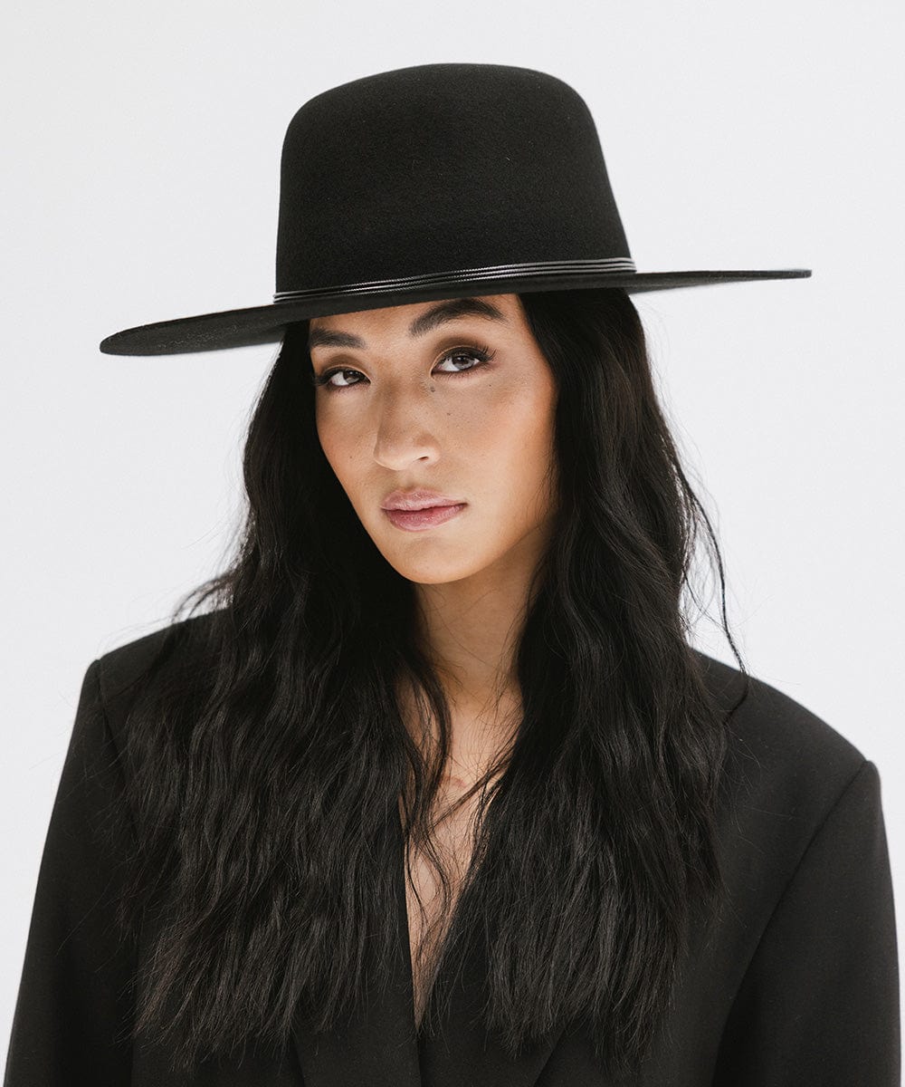 Rue Open Crown Hat - Stylish Summer Sun Hat for Women, Wide Brim Floppy Hat for Beach, Garden & Outdoor Activities