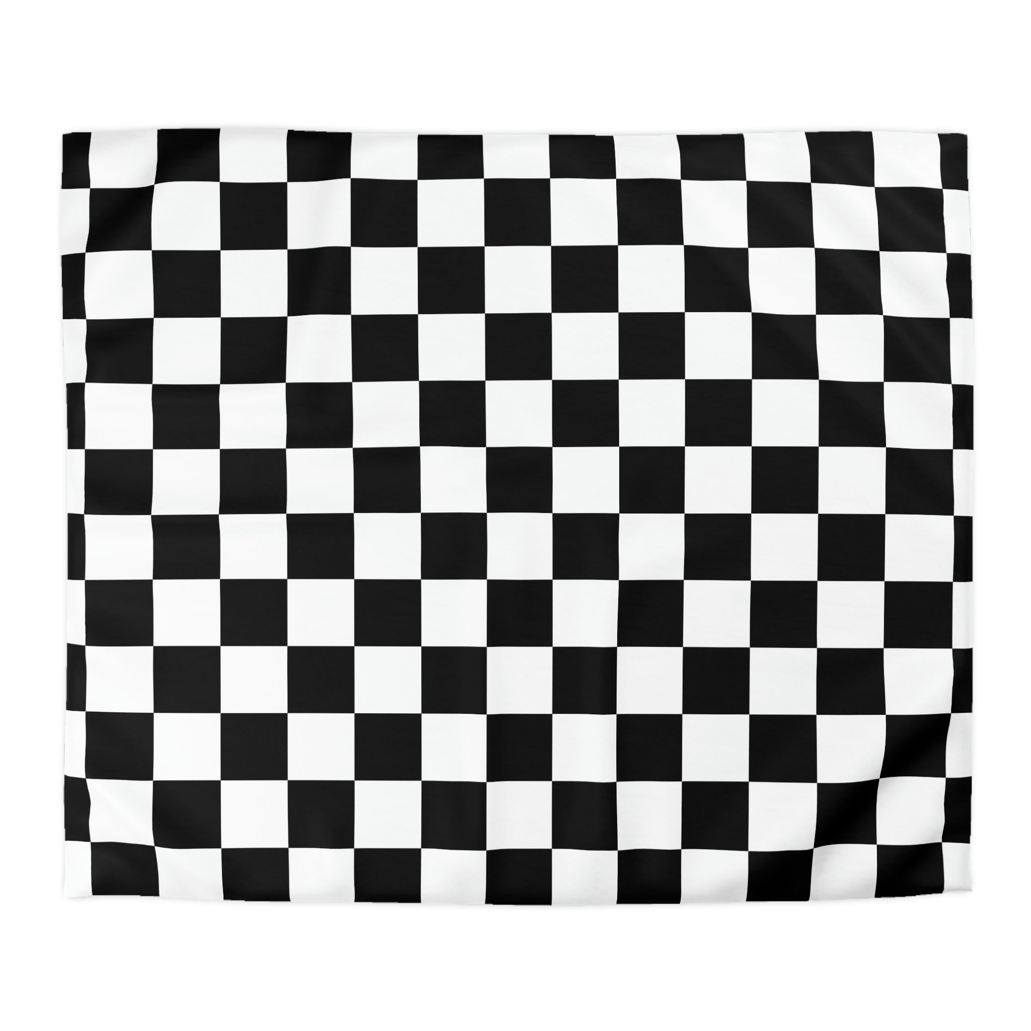 Checkered Duvet Cover Set - Soft Microfiber Bedding in 4 Sizes (Twin, Full, Queen, King) - Stylish Check Pattern for Modern Bedrooms & Guest Rooms