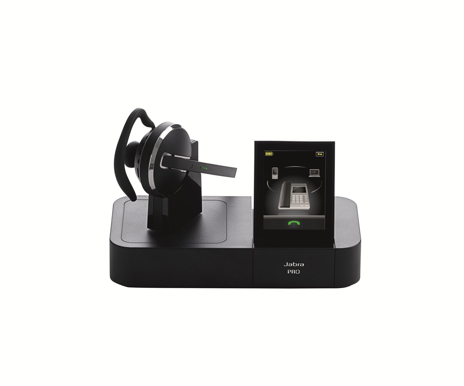 Certified Refurbished Jabra PRO 9470 Mono Wireless Headset with Touchscreen - Compatible with Desk Phones, Softphones & Mobile Devices | Ideal for Office Calls, Remote Work & Customer Service