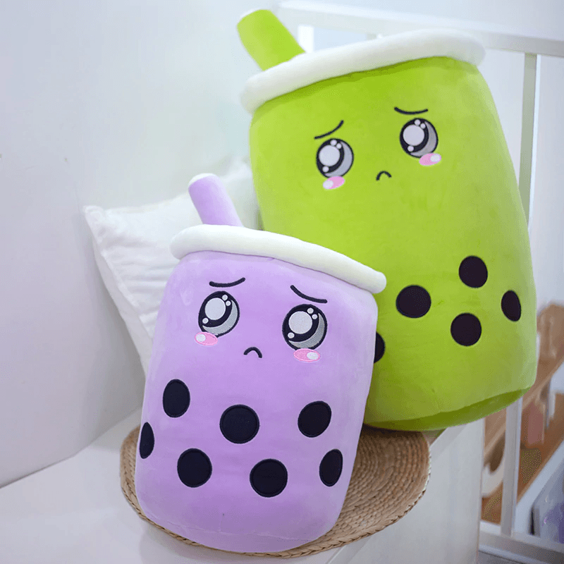 Boba Buddies Bubble Tea Plush Toy - Cute Kawaii Boba Drink Stuffed Animal for Kids & Adults - Perfect for Anime Lovers, Room Decor, and Bubble Tea Enthusiasts