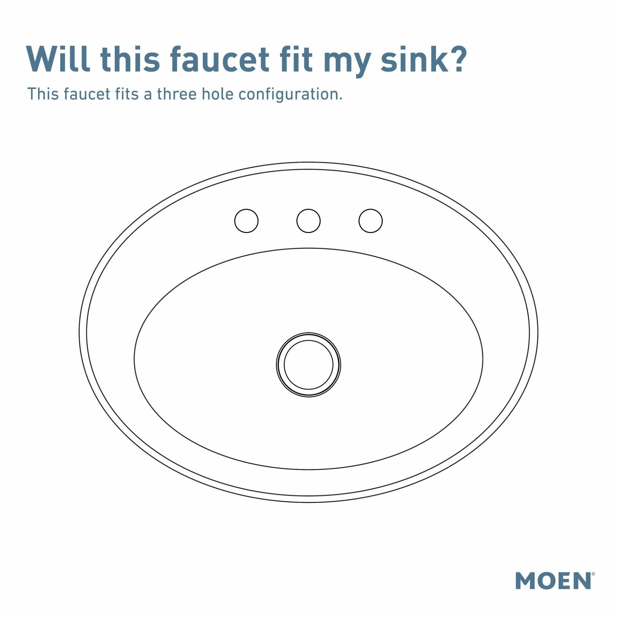 Moen Eva Brushed Nickel Two-Handle High-Arc Widespread Bathroom Faucet - 3 Hole Sink Faucet with Drain Trim (Valve Required) - Perfect for Modern Bathroom Vanities and Powder Rooms - Model T6420BN