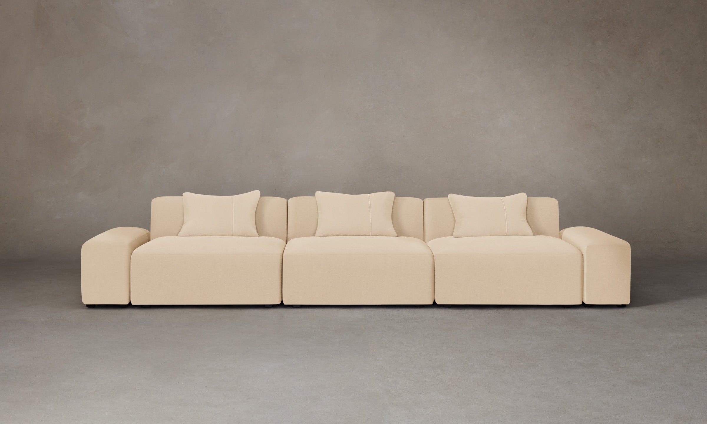 The Breuer Modular Sofa - Premium Performance Velvet Upholstery, Soft & Durable Fabric, Modern Sectional Couch for Living Room, Lounge & Home Theater