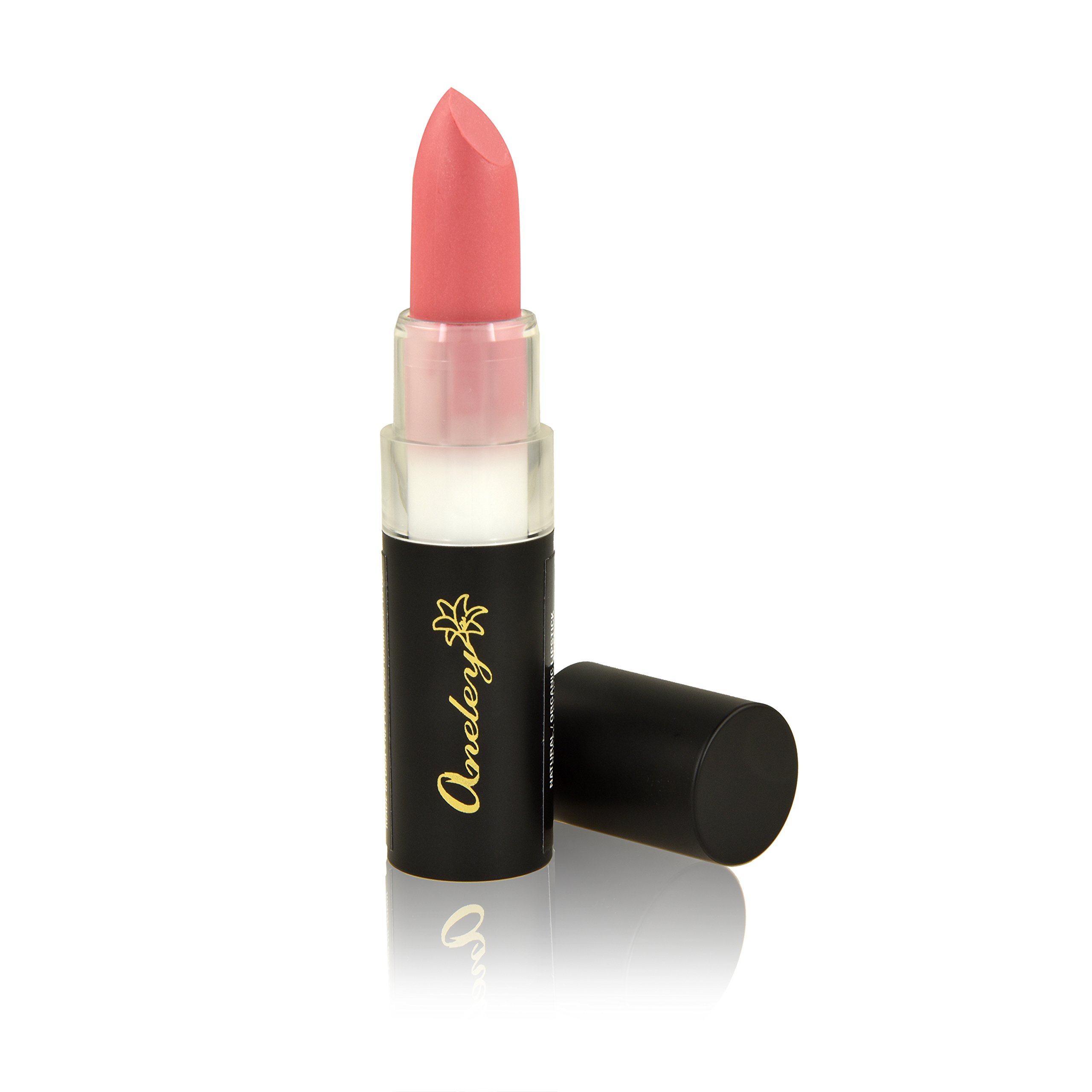 Vegan Organic Lipstick - Natural Gluten-Free Moisturizing Balm with Antioxidants (Precious Pink) for Daily Wear & Special Occasions
