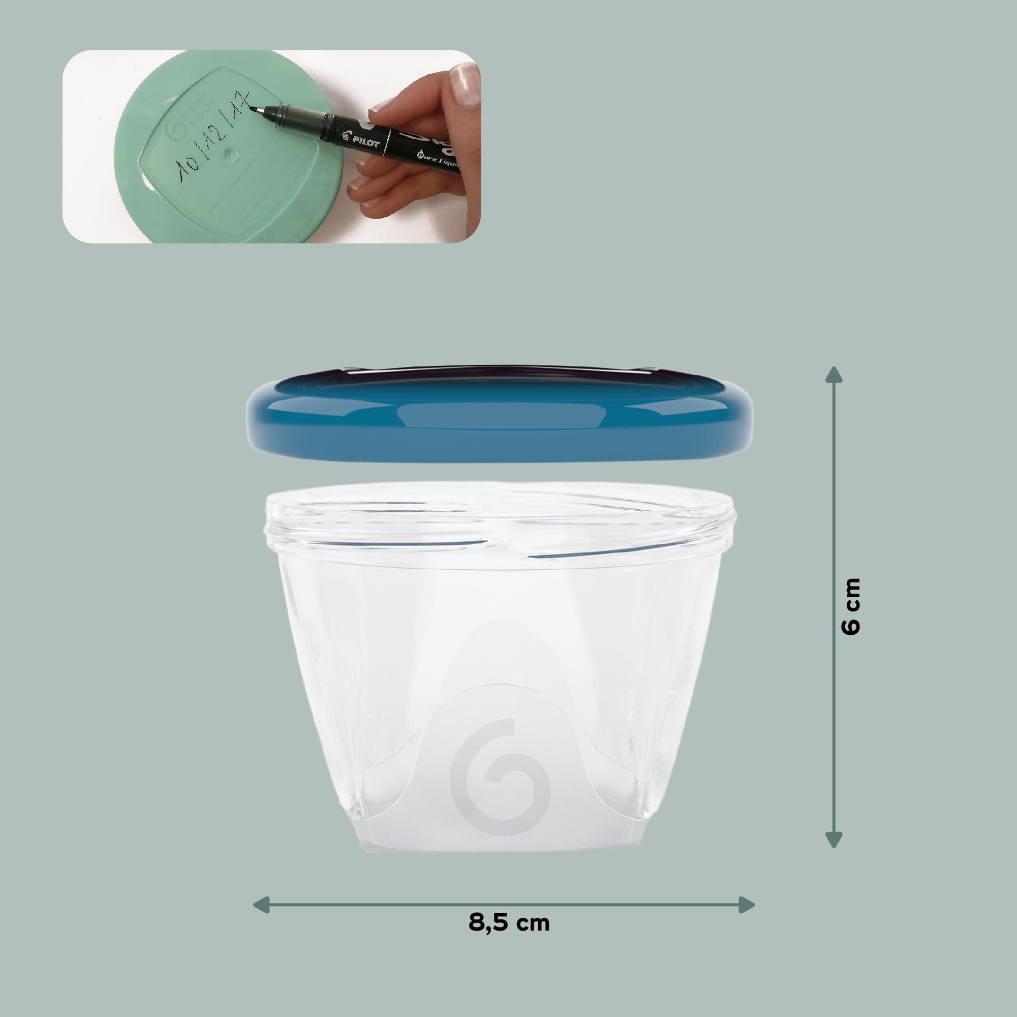 Babymoov BPA-Free Leak Proof Food Storage Bowls with Lids - Airtight Baby Food & Snack Containers for Toddlers | Perfect for Home, Travel & Daycare (Choose Your Set Size)
