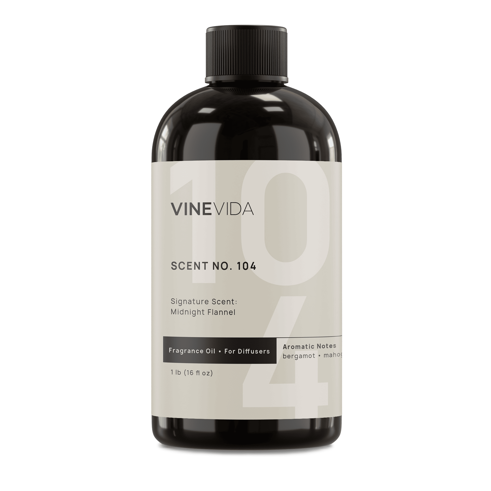 NO. 104 Midnight Flannel Fragrance Oil for Cold Air Diffusers - Aromatherapy Essential Oil for Home, Office & Spa Relaxation