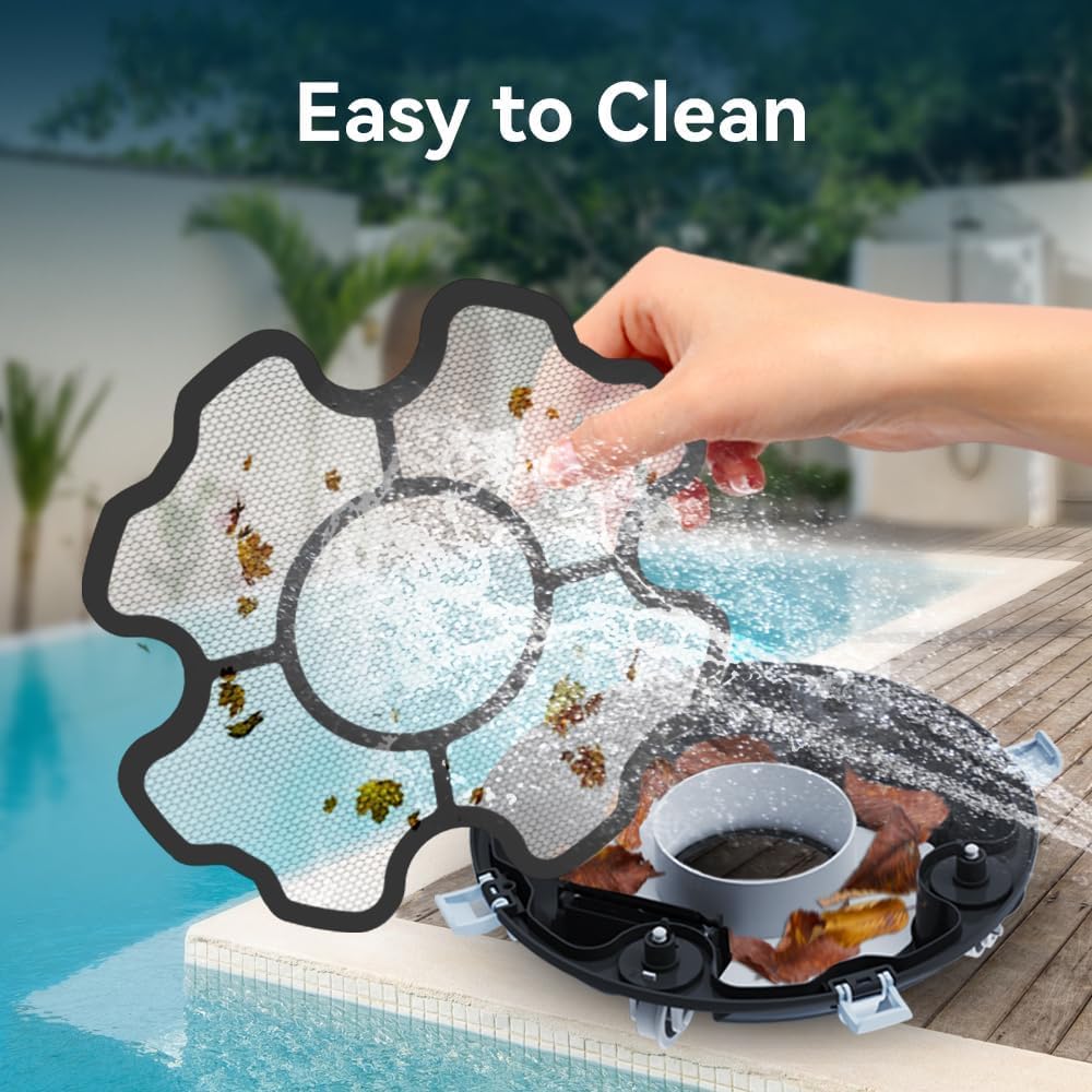 **Automatic Cordless Robotic Pool Cleaner for Above Ground Pools – 52 Ft/Min High-Speed, Dual-Motor, IPX8 Waterproof, Self-Parking – Ideal for Flat Swimming Pools (Blue) – Perfect for Easy Pool Maintenance & Crystal Clear Water**