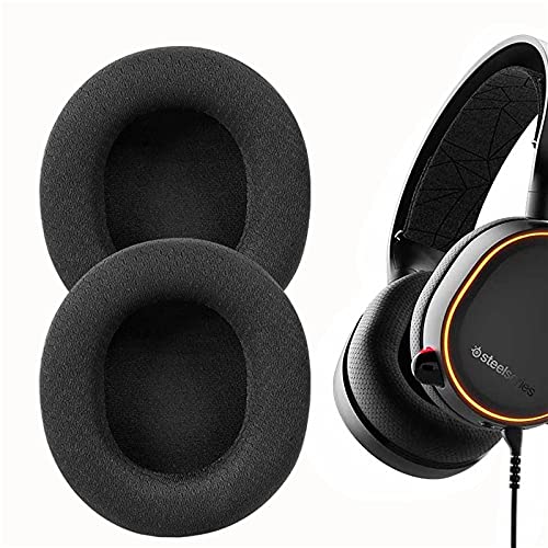 Upgraded Replacement Earpads for SteelSeries Arctis 3/5/7/9/1/Pro Wireless Gaming Headset - Extra Soft Memory Foam Cushion Covers (Black) - Enhanced Comfort for Long Gaming Sessions & Music Listening