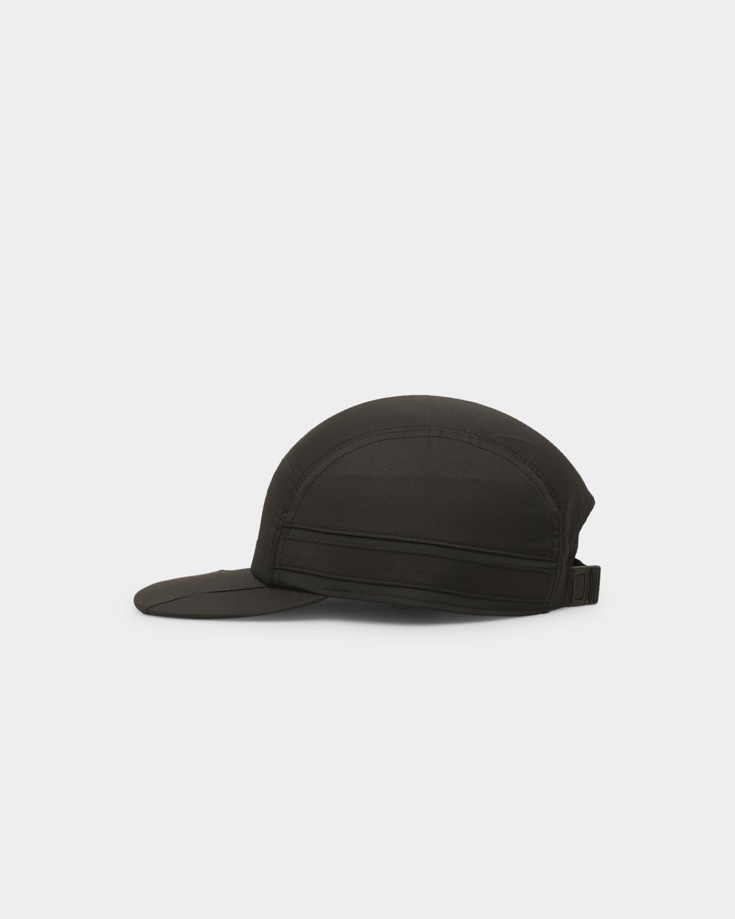 Adidas Tech 5 Panel Strapback Cap - Black Adjustable Baseball Hat for Men & Women - Perfect for Running, Gym, Sports & Outdoor Activities