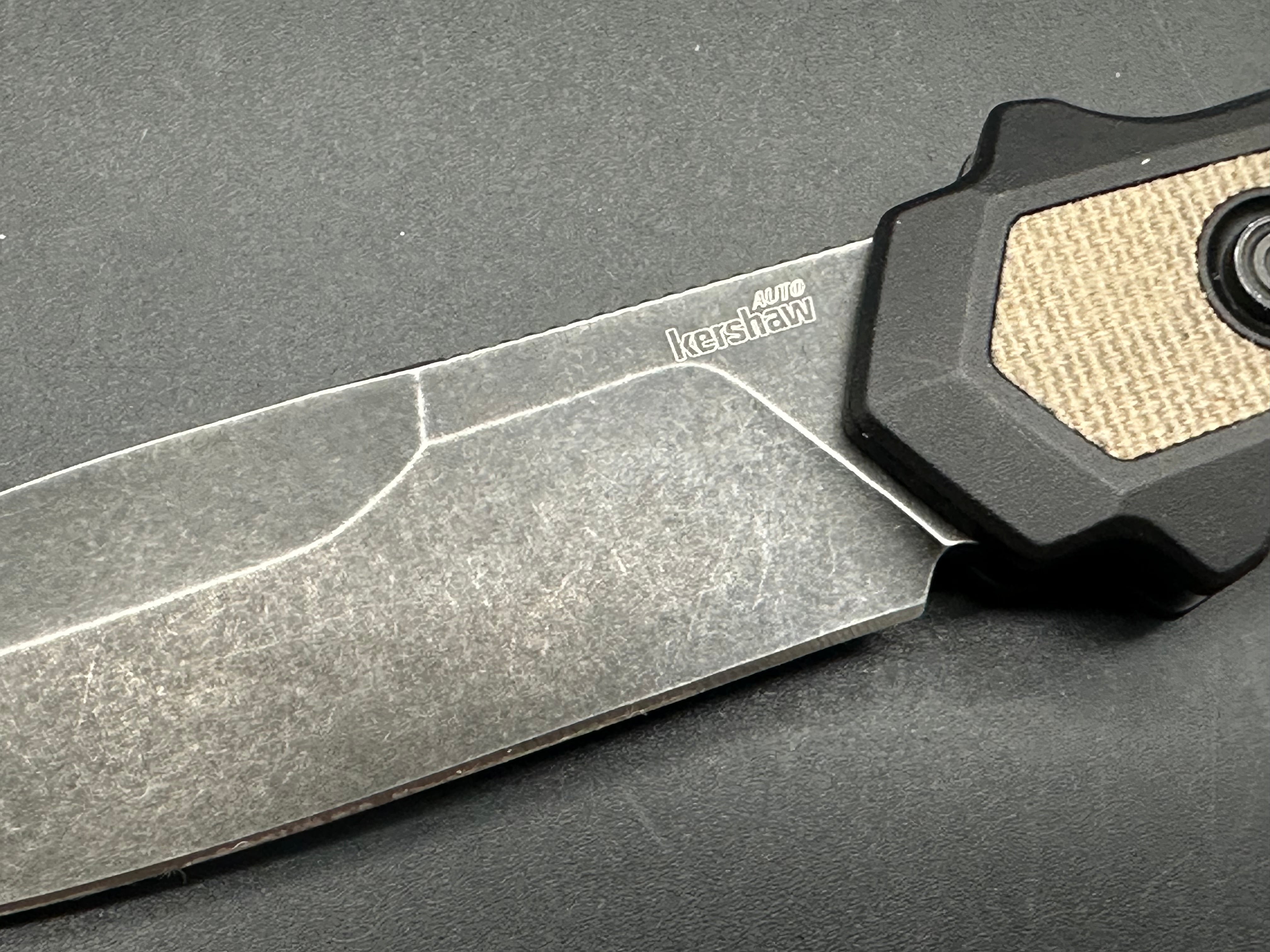 Kershaw Launch 15 Automatic Knife - MagnaCut Blade, Aluminum/Micarta Handle, 3.5