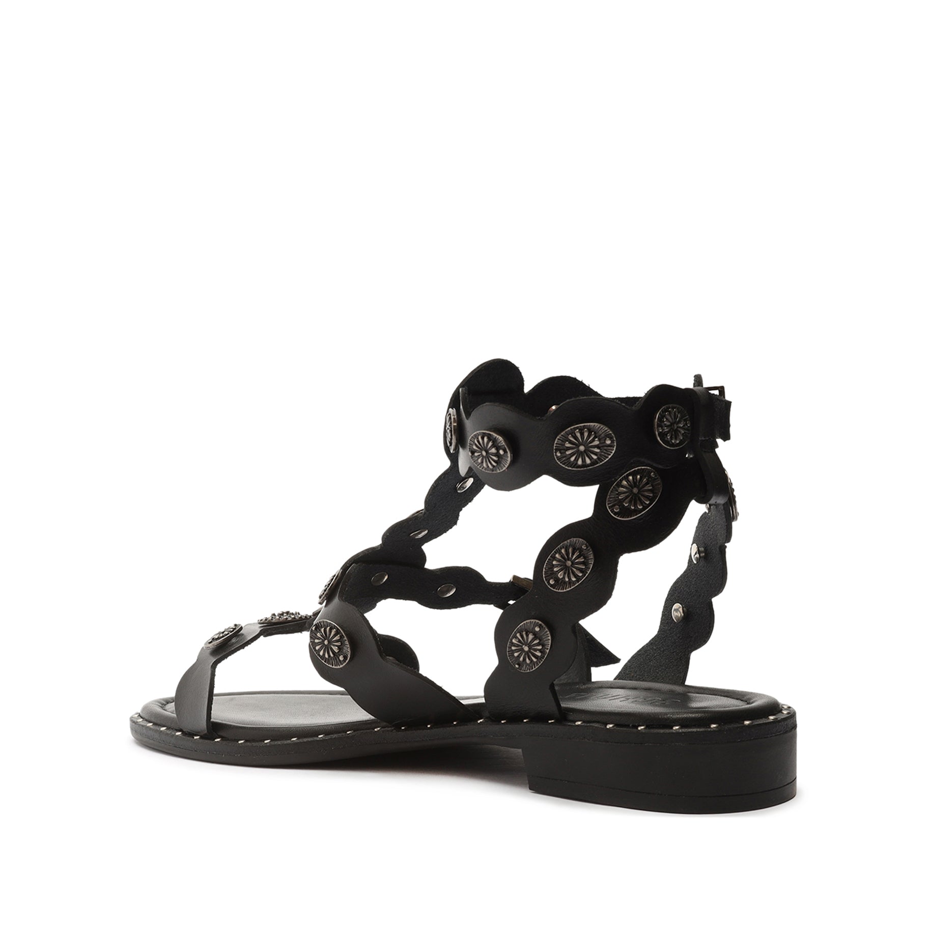 Aletta Women's Genuine Leather Sandals - Comfortable Strappy Flat Sandals for Summer, Beach, and Casual Wear