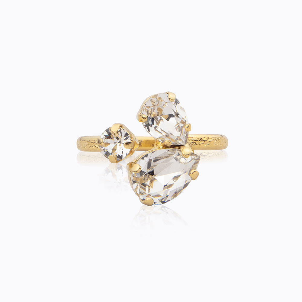 Alisia Crystal Ring - Elegant Sterling Silver Jewelry for Women, Gift for Her - Perfect for Weddings, Anniversaries & Special Occasions