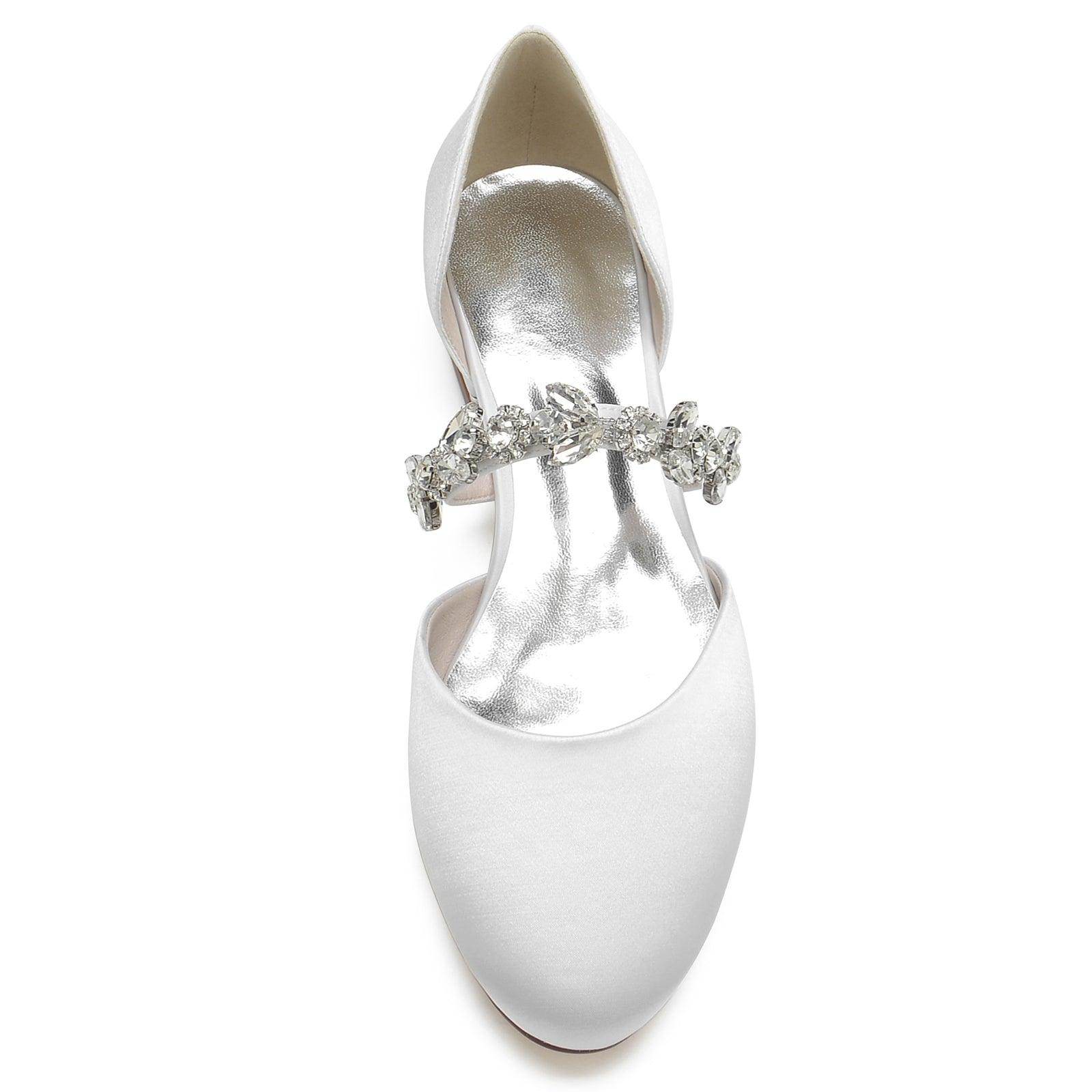 Flat Heel 2.5cm Silk-Like Comfortable Shoes CK0289 - Perfect for Office, Wedding & Casual Wear