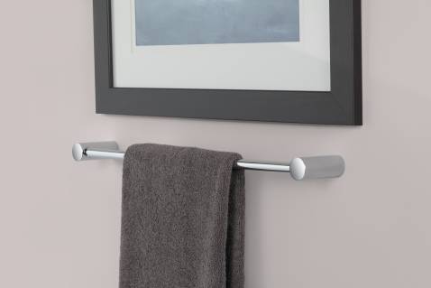Moen Align 24-Inch Chrome Towel Bar YB0424CH - Bathroom & Kitchen Towel Holder for Modern Homes