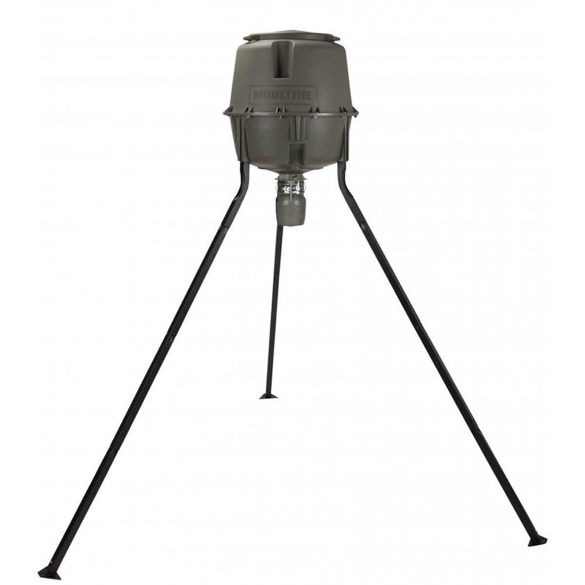 Moultrie 30-Gallon Deer Feeder with Digital Timer & Quick-Lock Hopper System - 200 lb Capacity Tripod Stand - Durable Polymer & Metal Spin Plate for Hunting & Wildlife Attraction - Perfect for Deer Hunting, Wildlife Observation & Game Management