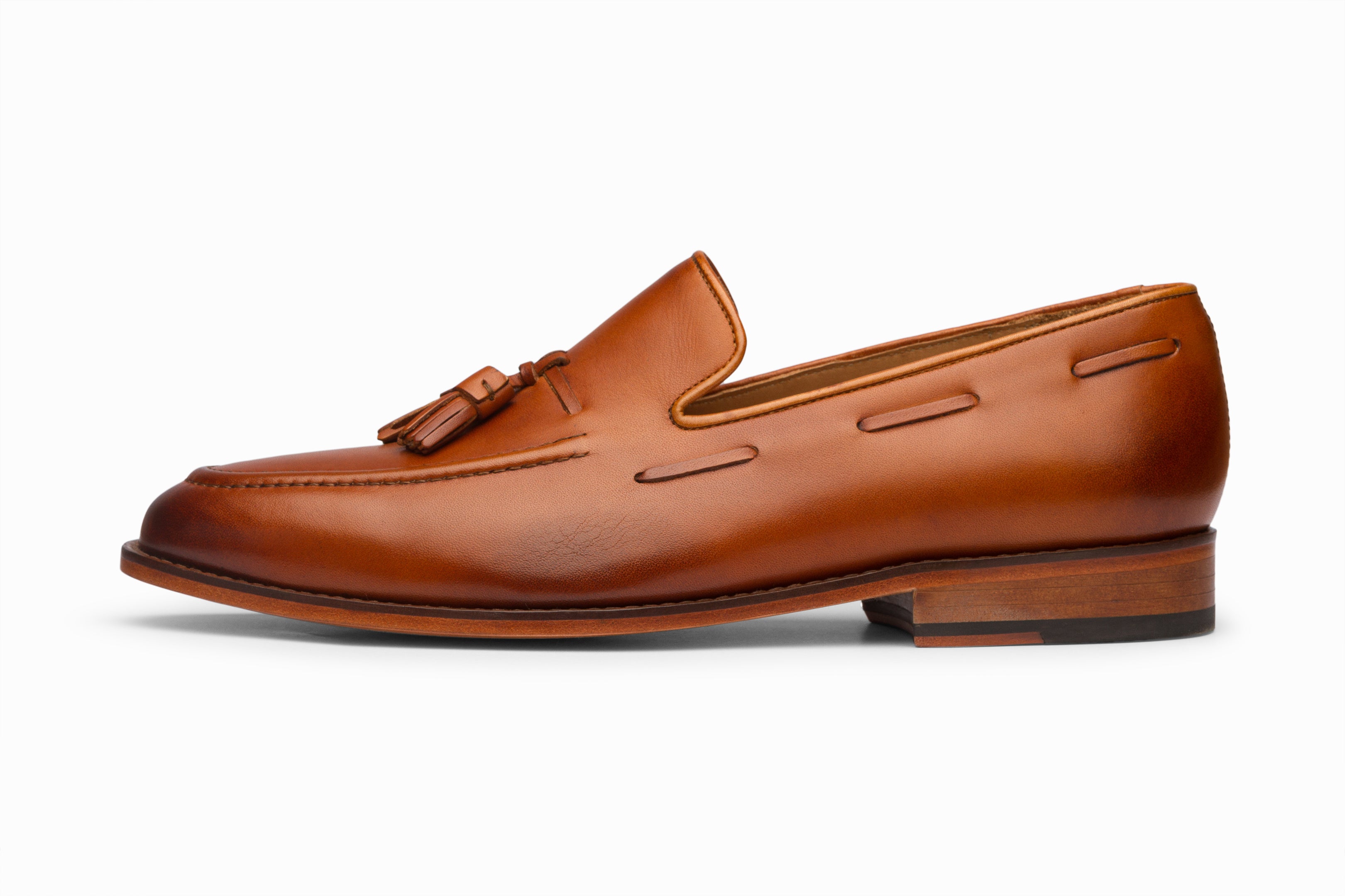 Stylish Tan Tassel Loafers for Women - Comfortable Slip-On Dress Shoes for Office, Party & Casual Wear