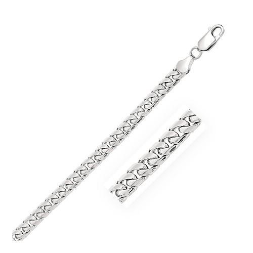 14K White Gold Solid Miami Cuban Link Chain 5.8mm 24 Inches - Luxury Men's Jewelry for Gifts, Parties & Everyday Wear