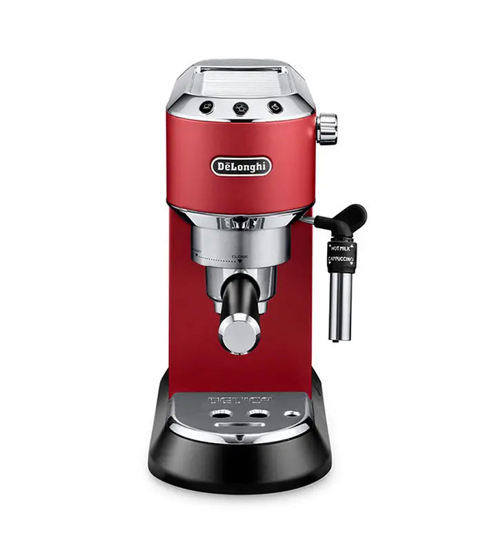 De'Longhi Dedica Style EC 685.R Semi-Automatic Espresso Machine 1.1L - Compact Barista-Quality Coffee Maker for Home & Office Use