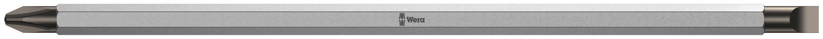 Wera 05002920001 Vario 82 Slotted & Phillips Screwdriver Bit Set - PH1 & 4.0/0.6mm x 175mm Blade - Perfect for DIY, Home Repair, and Professional Toolkits