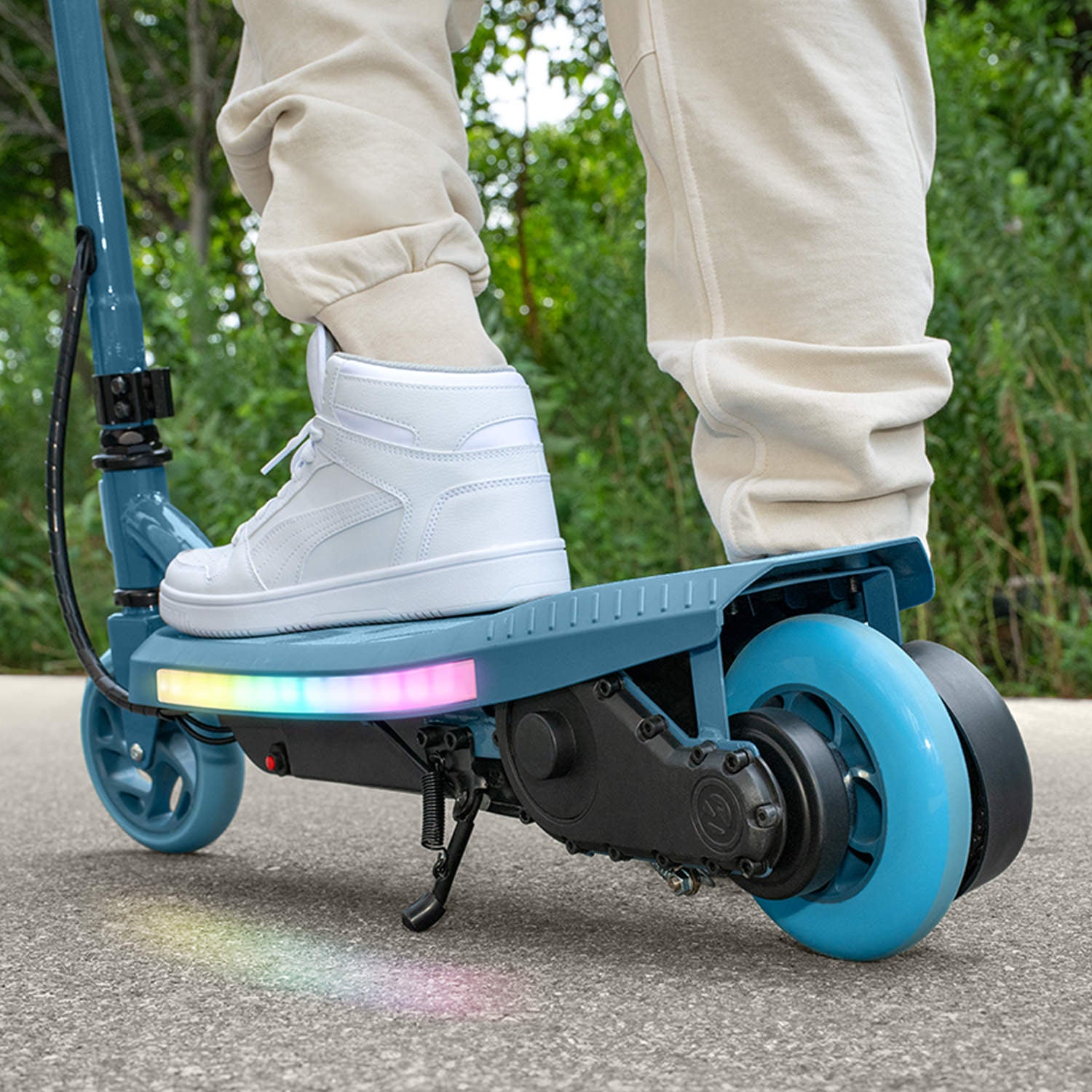Joust Kids' Electric Scooter - Lightweight & Foldable for Ages 6-12 | Fast & Safe Ride with LED Lights | Perfect for Commuting to School, Park Adventures & Neighborhood Fun