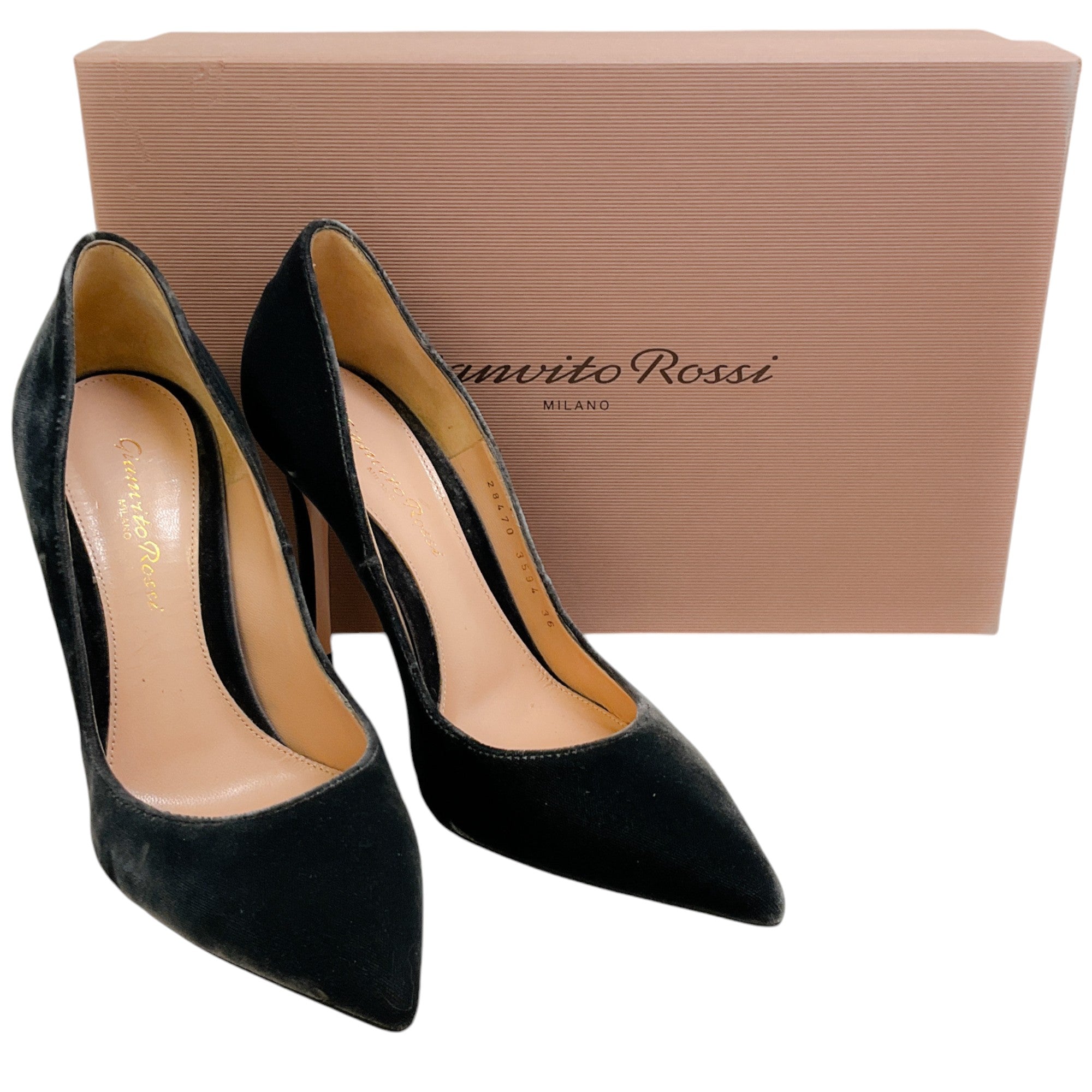 Gianvito Rossi Women's Velluto Grey Velvet 105mm Heel Pumps - Elegant High Heels for Evening Parties, Weddings & Formal Events