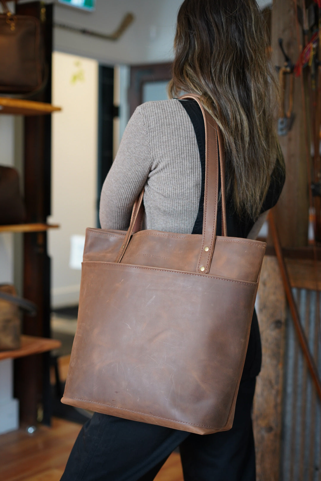 Stylish Milk Chocolate Tote Bag - Durable & Fashionable Cotton Shopping Bag for Women - Perfect for Groceries, Beach, Work & Travel