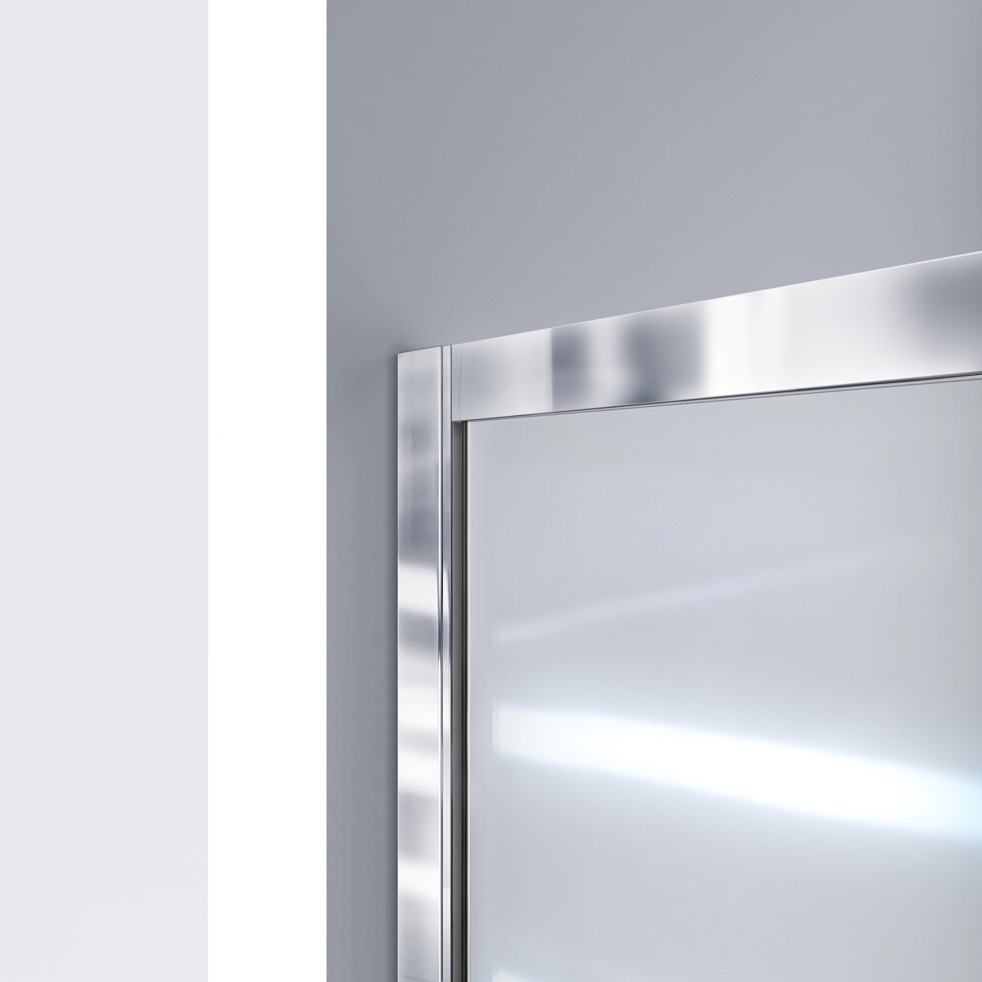 DreamLine Infinity Z 32x60x74.75 Inch Semi-Frameless Sliding Shower Door with SlimLine Base Kit - Clear Glass for Modern Bathroom Renovation - Perfect for Small to Medium Bathrooms