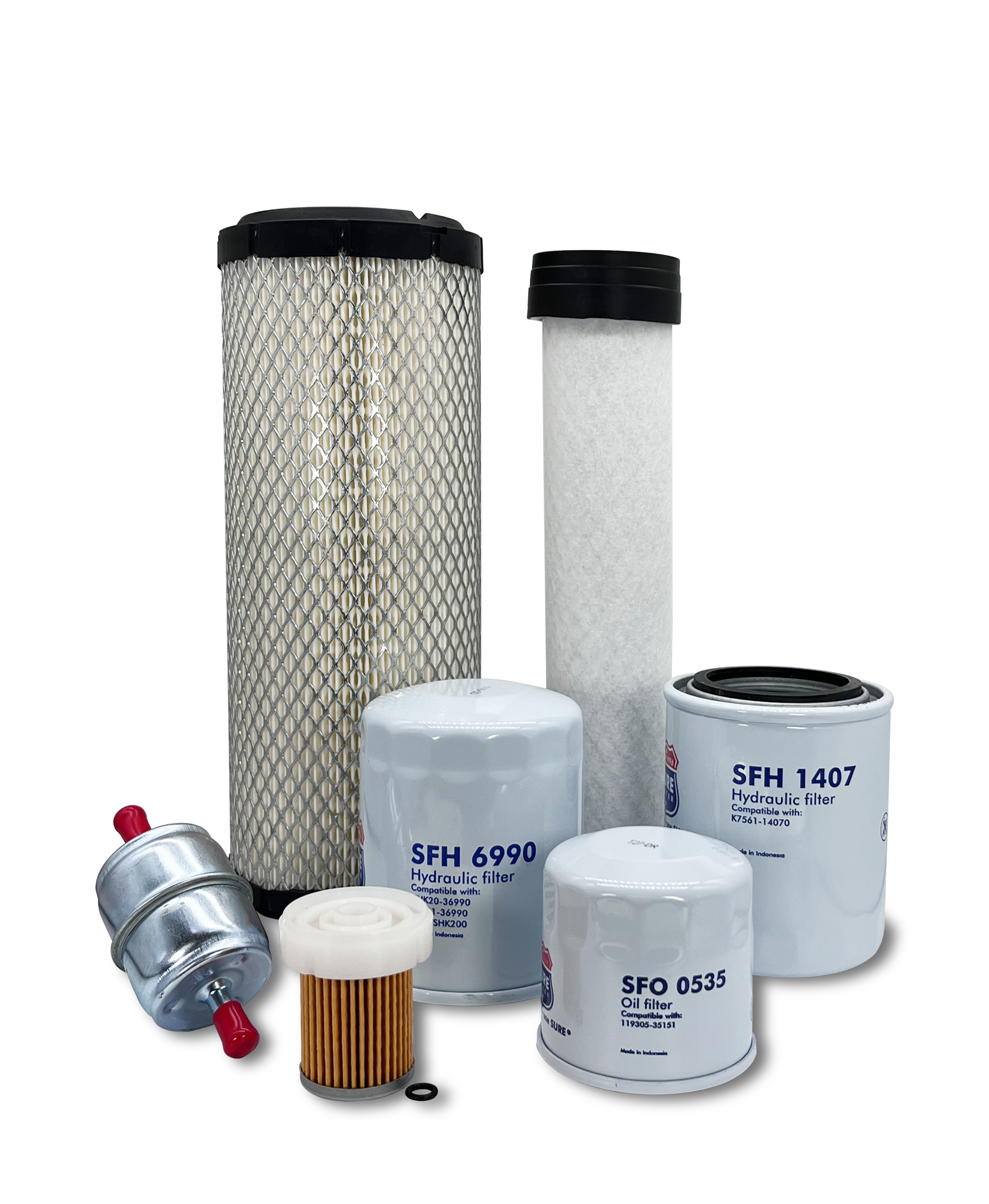 HERO® Maintenance Filter Kit for Kubota RTV900T6 Utility Vehicle - Air Oil Fuel Filters Replacement - Perfect for Off-Road Farm & Construction Use