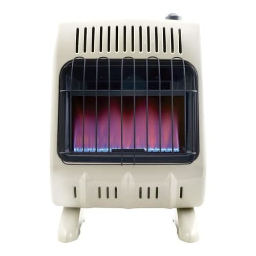 Mr. Heater 20K-30K BTU Natural Gas Heater with Blower - Powerful Indoor/Outdoor Heating for Garages, Workshops & Patios