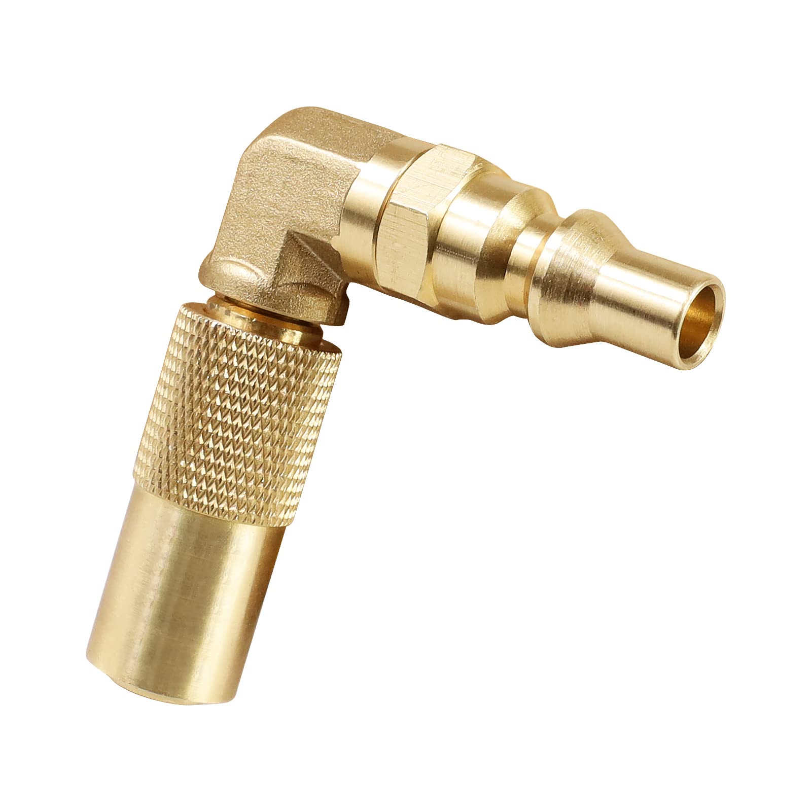 Xastro 1/4 Inch RV Quick Connect Elbow Adapter Fitting - Convert Propane Gas for Blackstone 17