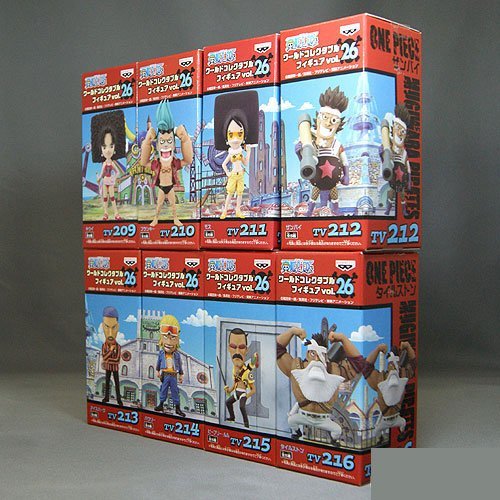 One Piece World Collectable Figure Vol.26 All Eight Species Set - Anime Action Figures - Japan Import - Perfect for Display, Collection & Anime Lovers Gift