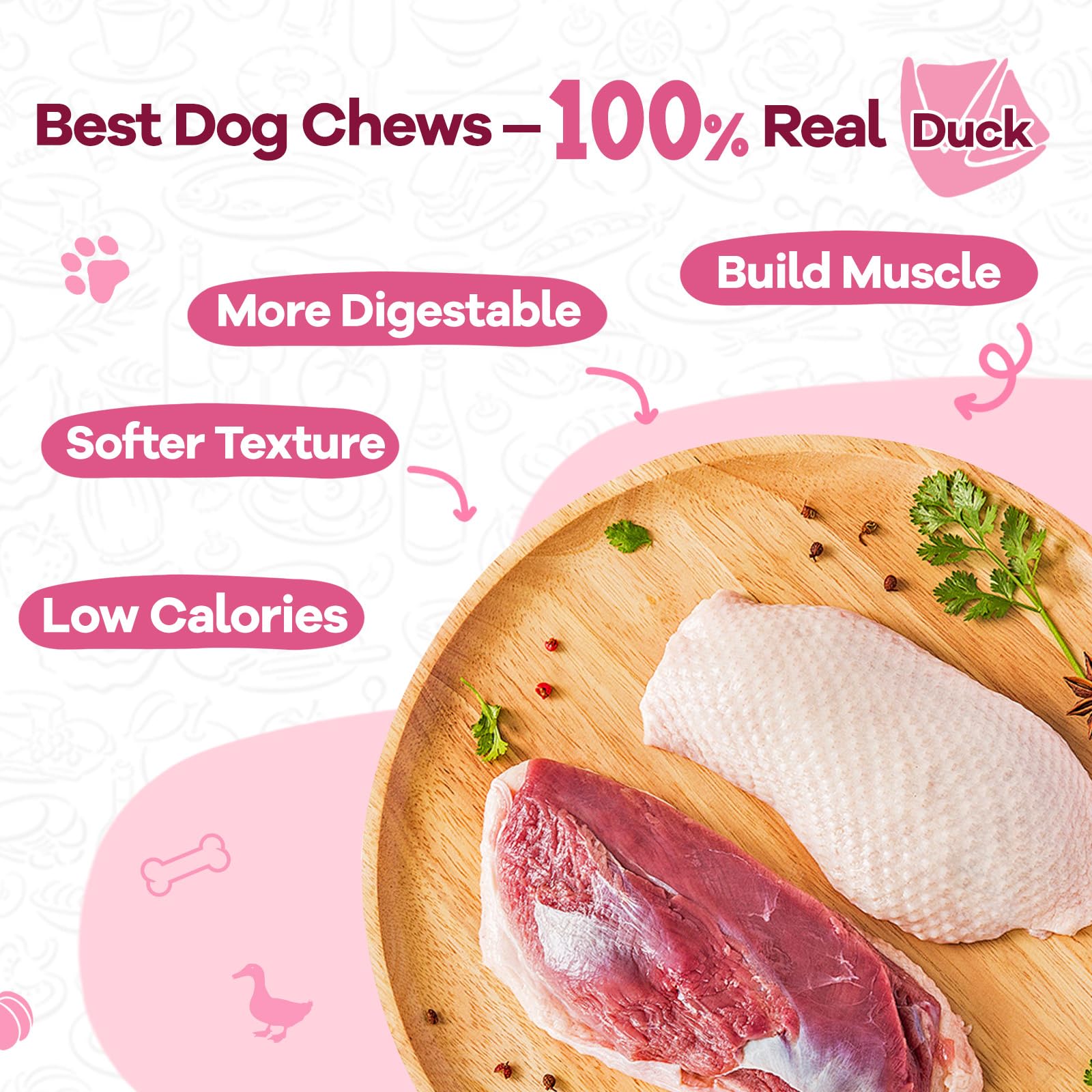 Healthy Low Fat Dog Treats with Pumpkin & Duck - Taurine Enriched Biscuit Sticks for Small Dogs, 12.5 oz - Perfect for Training Rewards & Digestive Health