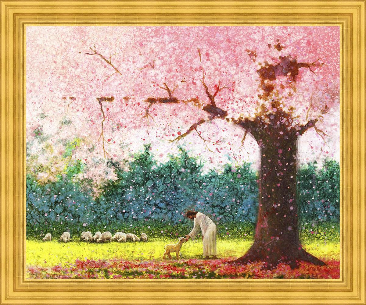 Large Green Pastures Landscape Wall Art - Nature Inspired Canvas Print for Living Room, Bedroom & Office Decor