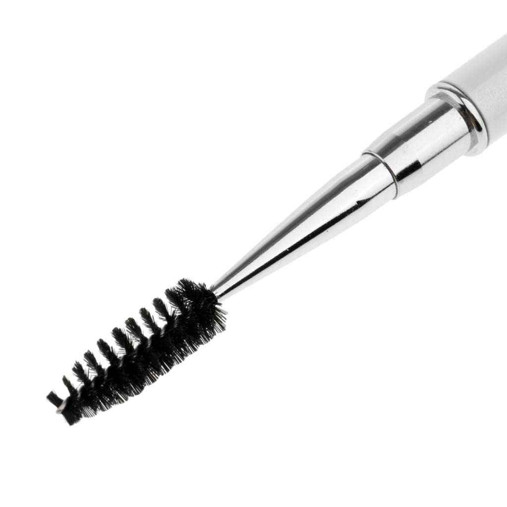 GAH Clear Rhinestones Eyebrow & Eyelash Curling Mascara Brush Applicator Wand - Perfect for Glam Makeup & Party Looks