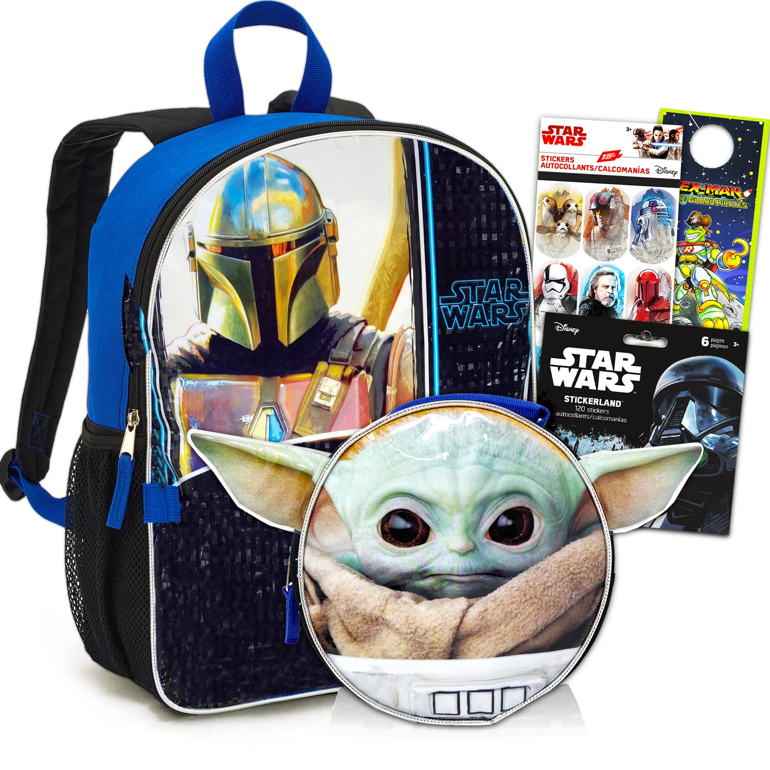 **Disney The Mandalorian Backpack Set with Baby Yoda Lunch Box - 16