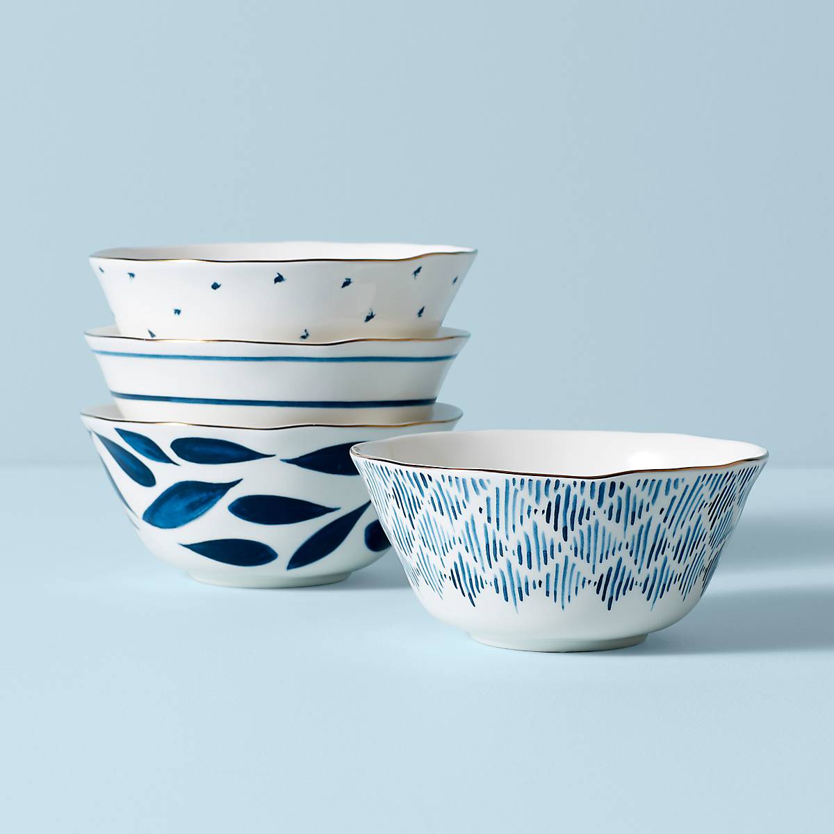 Blue Bay 4-Piece All-Purpose Bowl Set - Durable & Versatile Kitchen Bowls for Mixing, Serving & Food Prep - Perfect for Salads, Soups & Snacks