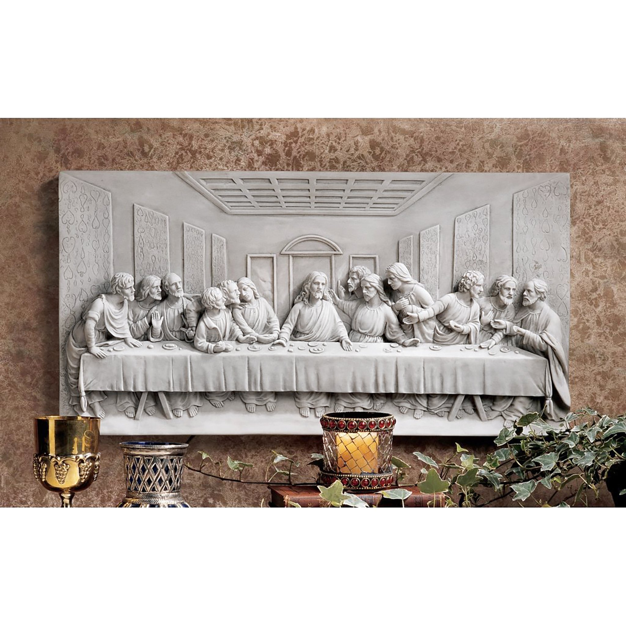Design Toscano The Last Supper Religious Wall Plaque Sculpture - 23
