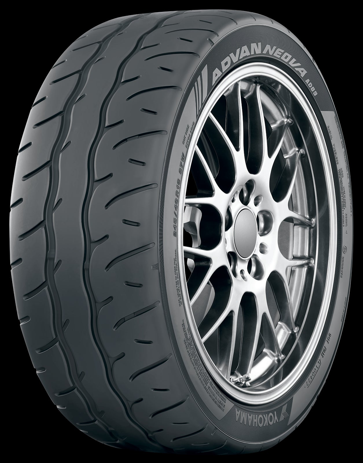 Yokohama Advan Neova AD09 195/55R15 85V High Performance Tires - Perfect for Sports Cars, Track Days & High-Speed Driving