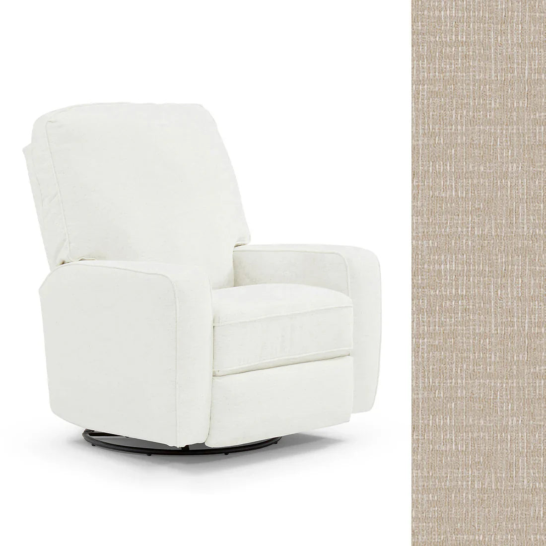 Bilana Swivel Glider Recliner Chair - Best Comfort for Living Room, Nursery & Office - Ergonomic Design with Smooth 360° Rotation