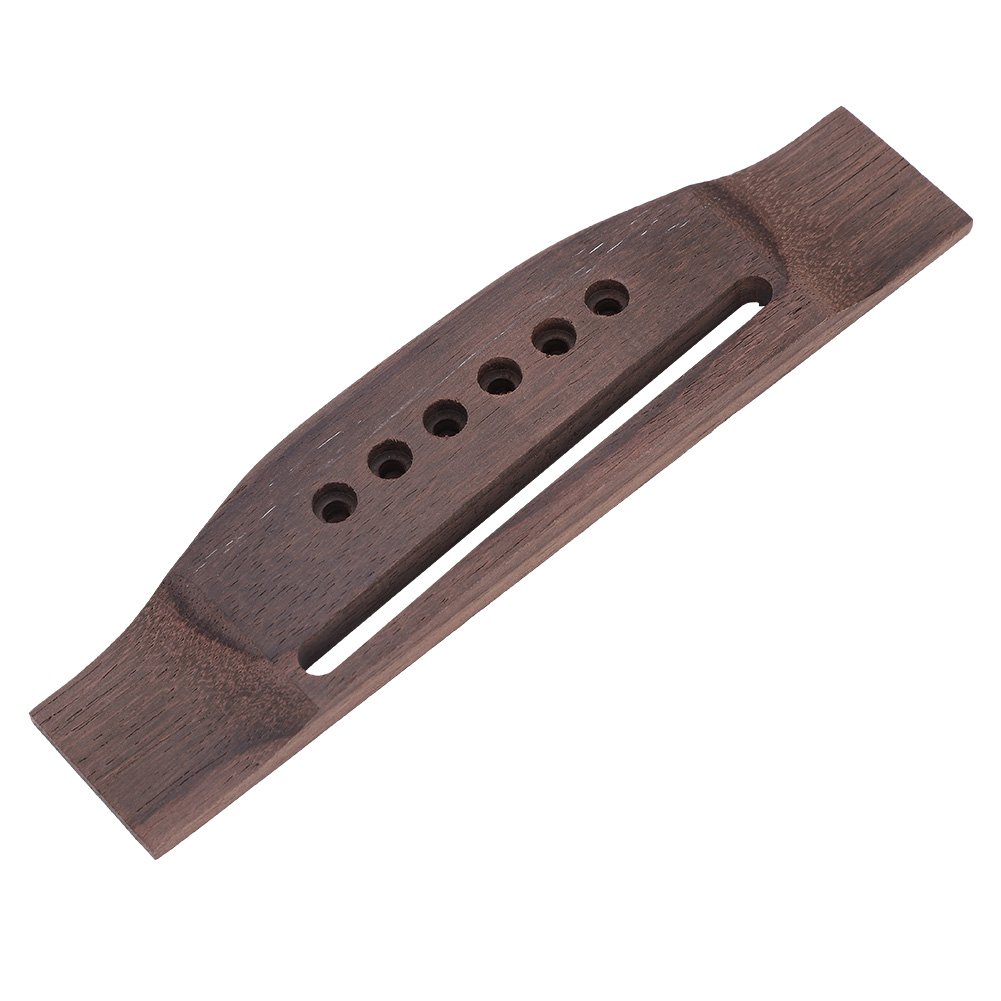 72mm Rosewood Acoustic Guitar Bridge Saddle Bone with Adjustable Nut & Shaft - 6 String Folk Guitar Repair Kit | Perfect for Guitar Maintenance & DIY Fixes