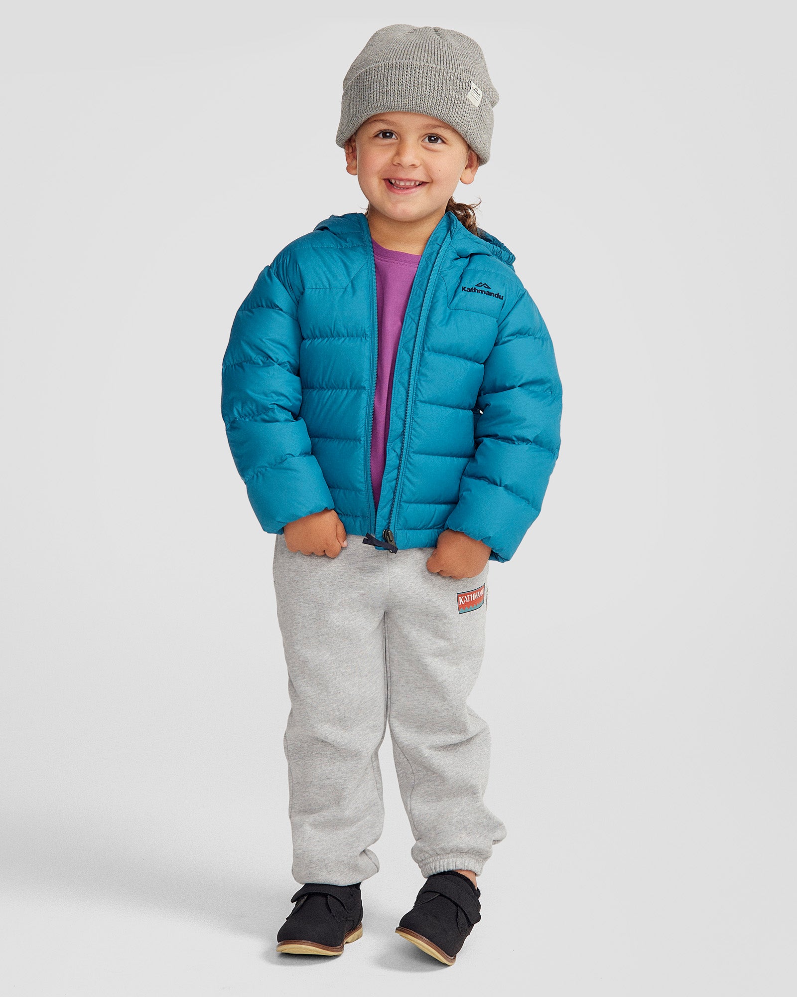 Epiq Kids' Down Jacket - Warm Winter Coat for Boys & Girls, Water-Resistant & Lightweight, Dark Eddy - Perfect for Outdoor Activities & Cold Weather Adventures