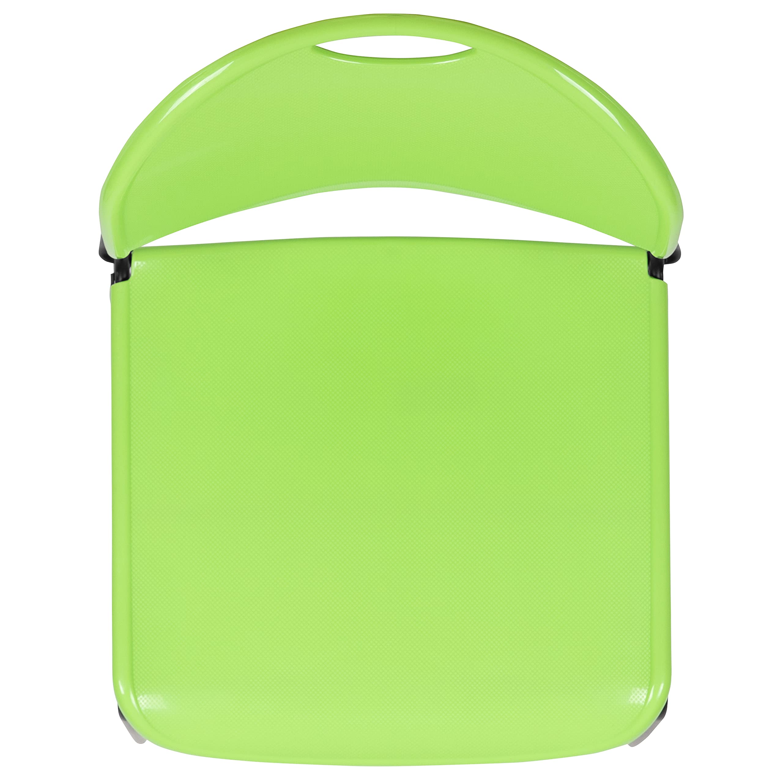 Emma & Oliver Green Ultra-Compact Stackable School Chair - Ergonomic Office Guest & Student Chair for Classrooms, Study Rooms & Small Spaces