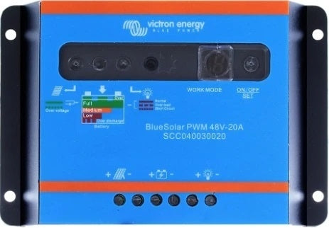 Victron Energy BlueSolar PWM Solar Charge Controller 48V 20A - Perfect for Off-Grid Solar Systems, RVs, Boats, and Remote Power Applications