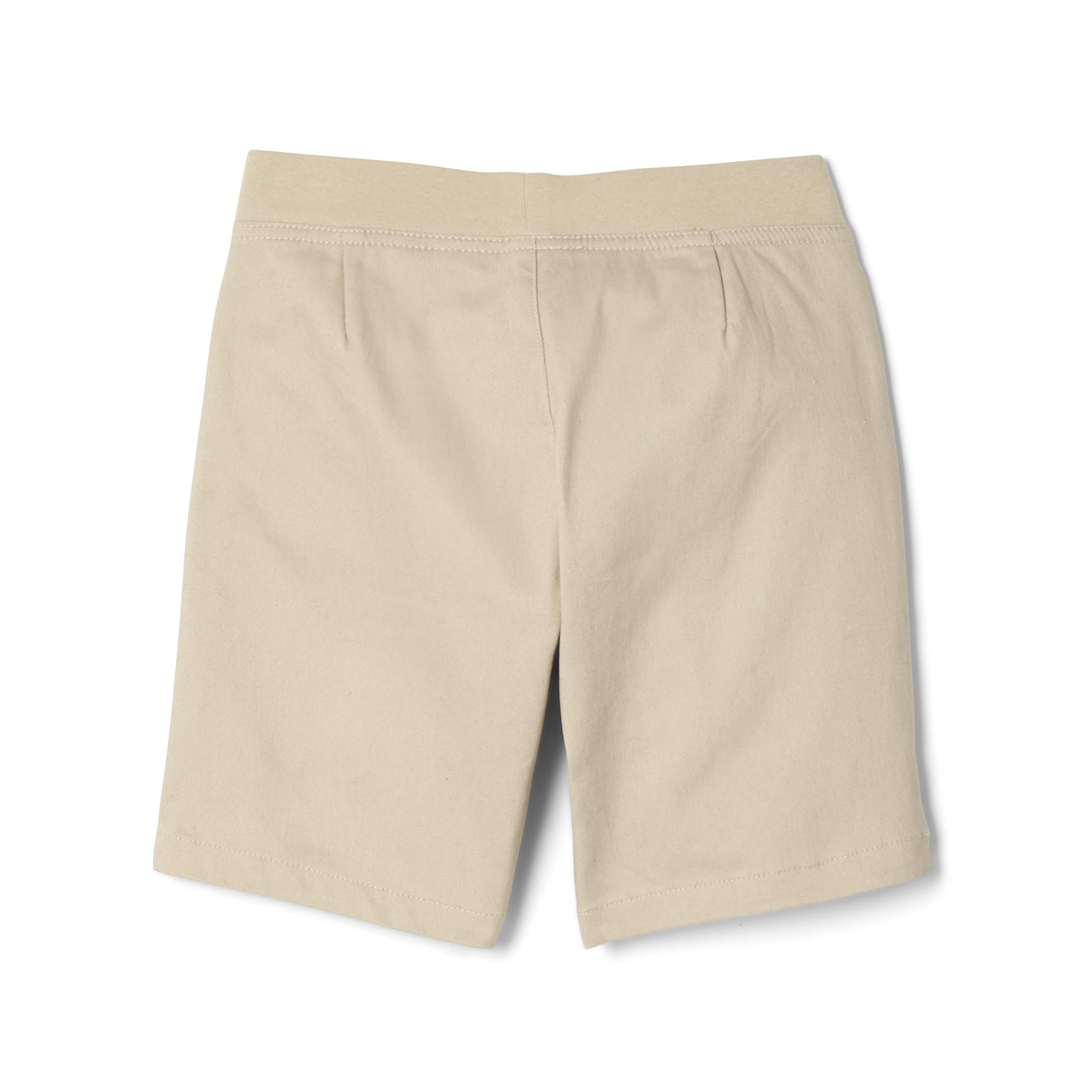 French Toast Girls' Stretch Twill Pull-On Shorts with Knit Waistband & Tie Front - Comfortable Playwear for School, Playdates & Summer Activities