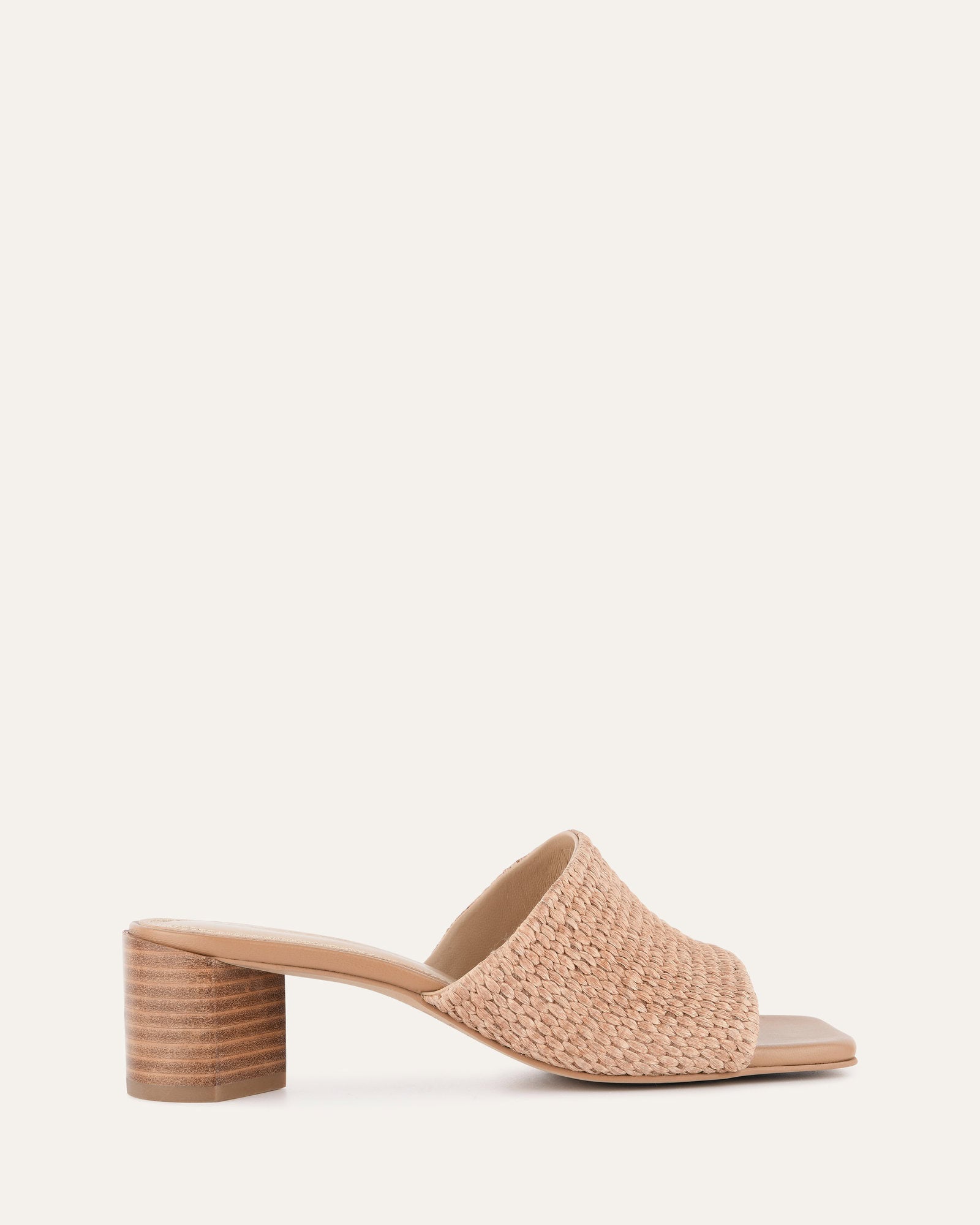 Herbie Women's Mid Heel Sandals - Comfortable Tan Raffia Summer Wedges for Beach, Vacation & Casual Outings