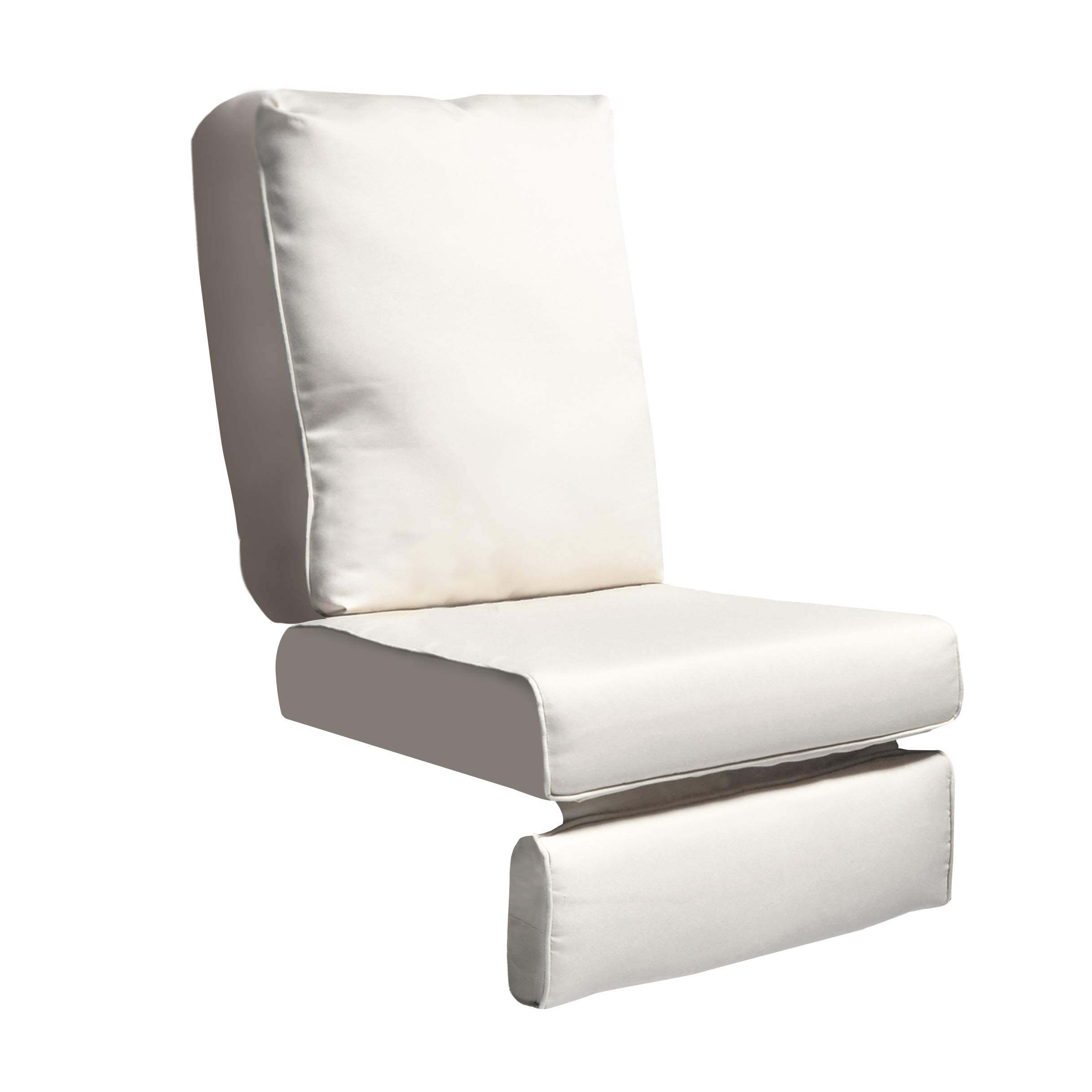Outdoor Recliner Chair Replacement Cushion Cover - UV & Fade Resistant, Water Repellent, Washable Patio Furniture Cover for Deep Seats | Perfect for Garden, Poolside & Deck Chairs