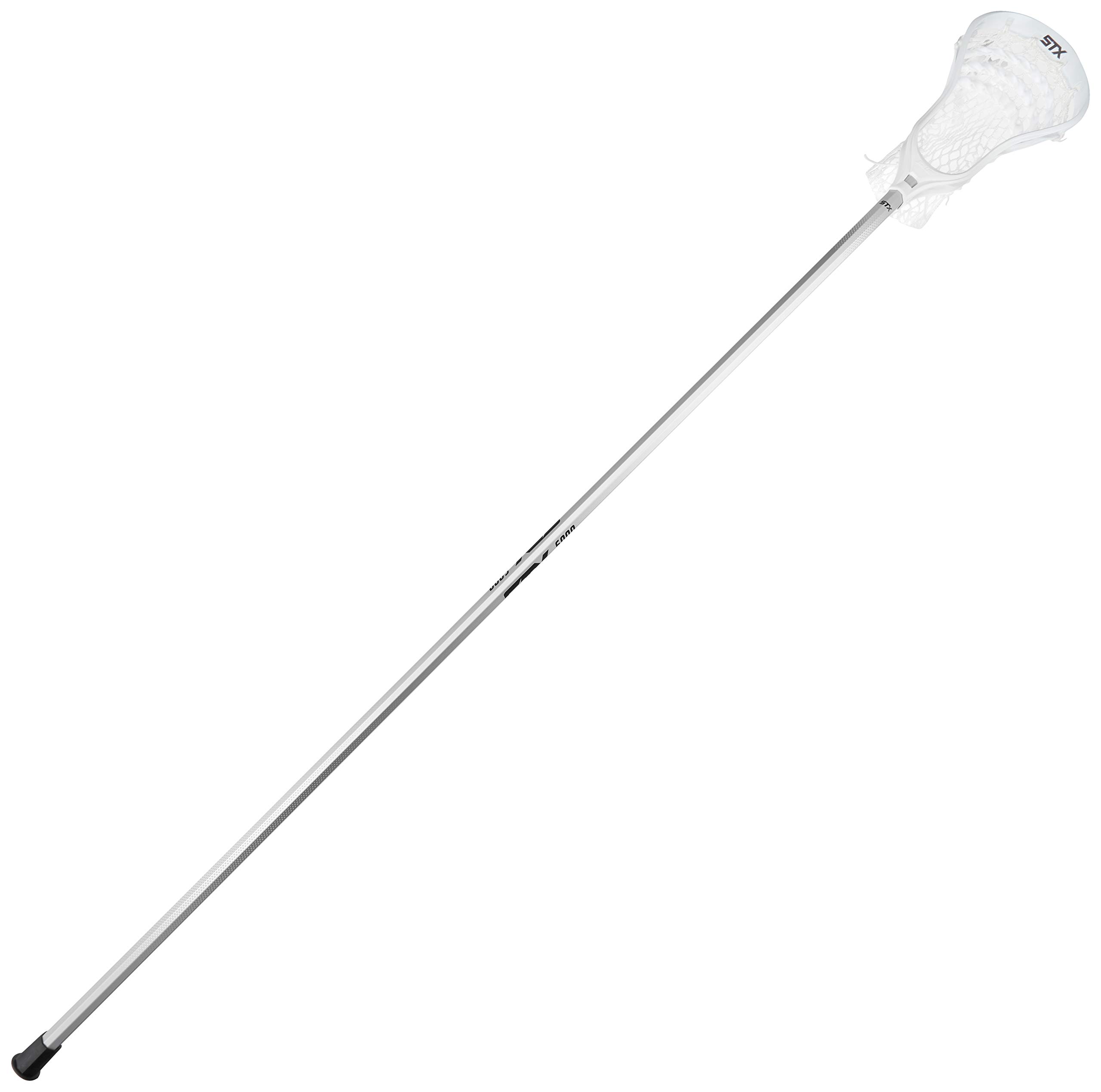 STX Lacrosse Stallion 200 Complete Boys Lacrosse Stick - White Defense Stick with Mesh Pocket for Youth & High School Players - Perfect for Defense Training & Competitive Games