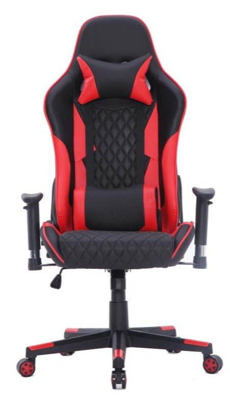 TITAN X SERIES 0076 Gaming Chair - Ergonomic Racing Style Office Chair with Adjustable Height, Lumbar Support (Black & Red) - Perfect for PC Gaming, Home Office, and Esports Enthusiasts